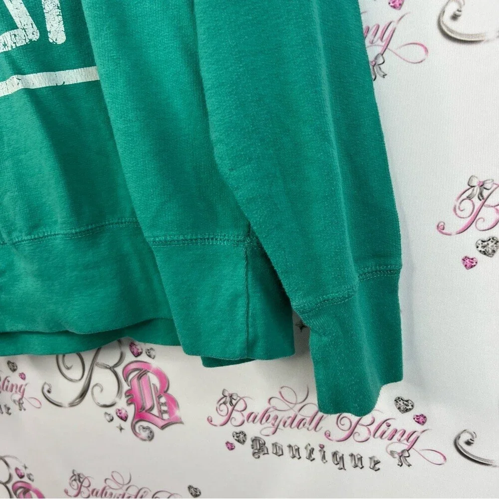 Live & tell sweater Mama Bear tipi graphic pull over green blue Teal Sweatshirt - Picture 8 of 12